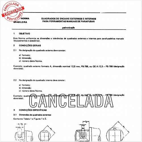 Quadrados de encaixe externos e internos para ferramentas manuais de parafusar