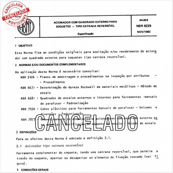 Acionador com quadrado externo para soquetes - Tipo catraca reversível