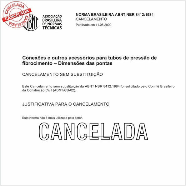 Conexões e outros acessórios para tubos de pressão de fibrocimento - Dimensões das pontas