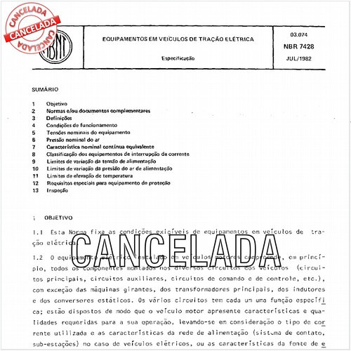 Equipamentos em veículos de tração elétrica