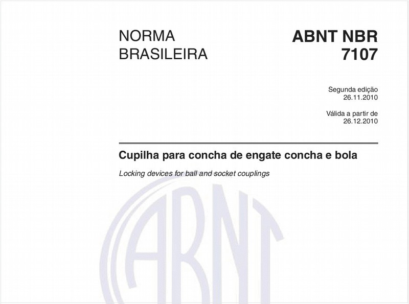 Cupilha para concha de engate concha e bola