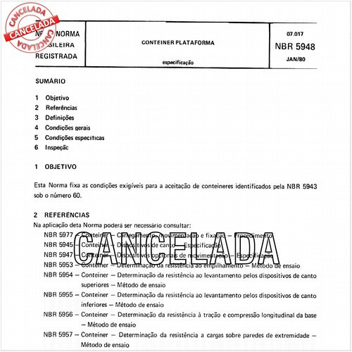 Conteiner plataforma