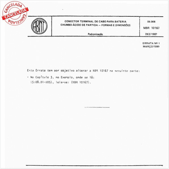 Conector terminal de cabo para bateria chumbo-ácido de partida - Formas e dimensões