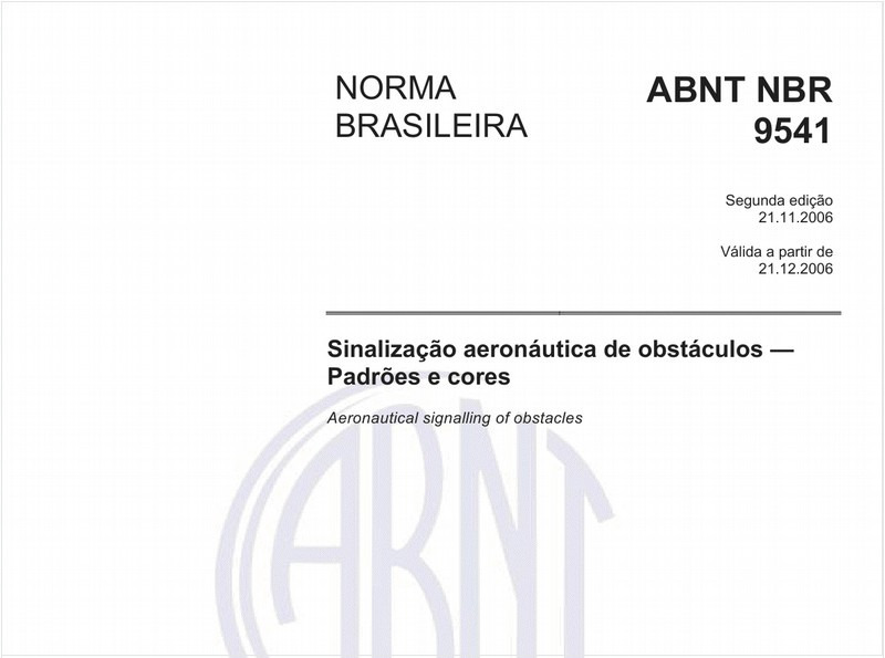 Sinalização aeronáutica de obstáculos - Padrões e cores