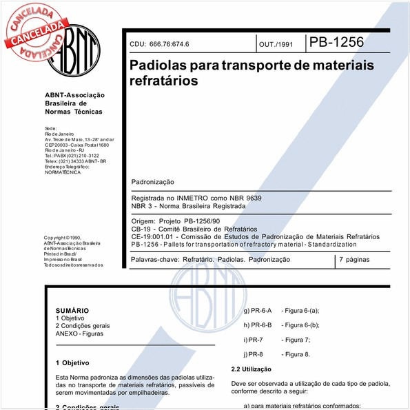 Padiolas para transporte de materiais refratários