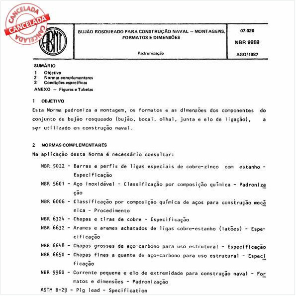 Bujão rosqueado para construção naval - Montagens, formatos e dimensões