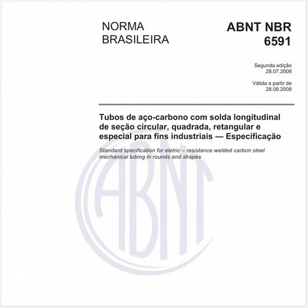 Tubos de aço-carbono com solda longitudinal de seção circular, quadrada, retangular e especial para fins industriais - Especificação