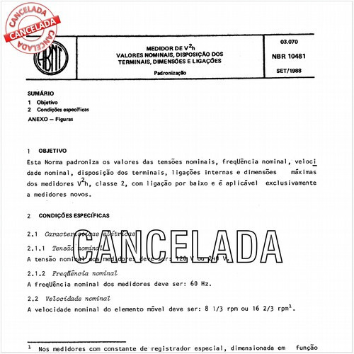 Medidor de V2h - Valores nominais, disposição dos terminais, dimensões e ligações