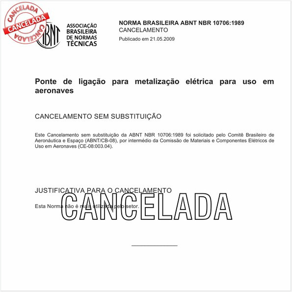 Ponte de ligação para metalização elétrica para uso em aeronaves