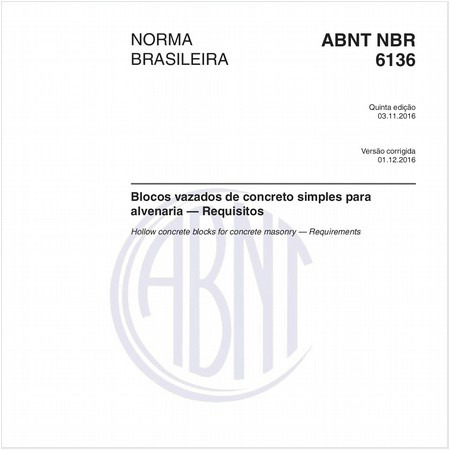 Blocos vazados de concreto simples para alvenaria — Requisitos