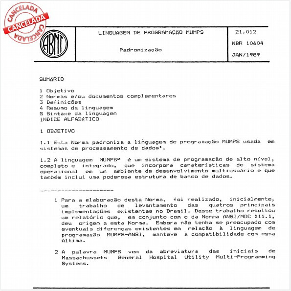 Linguagem de programação MUMPS