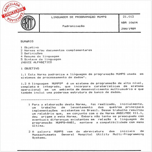 Linguagem de programação MUMPS