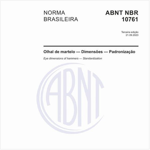 Olhal de martelo — Dimensões — Padronização