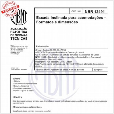 NBR12491 de 10/1991