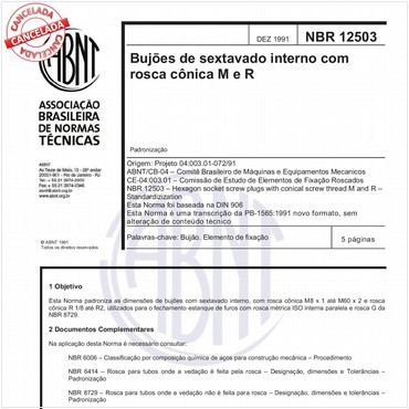 NBR12503 de 12/1991