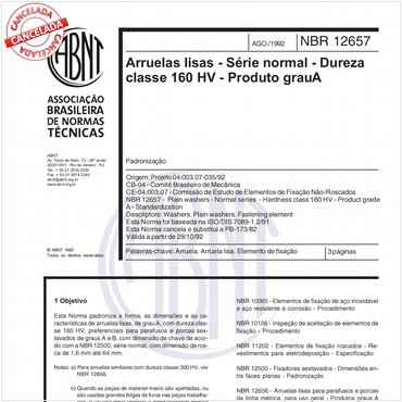 NBR12657 de 08/1992