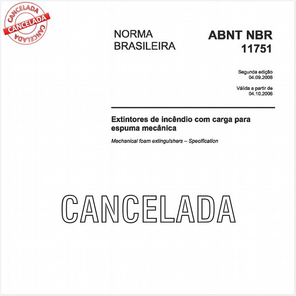 Extintores de incêndio com carga para espuma mecânica