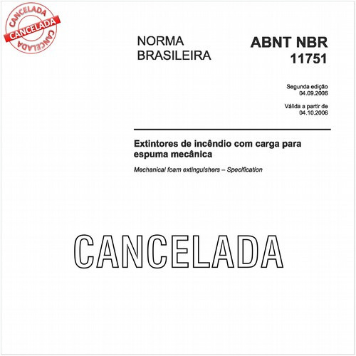 Extintores de incêndio com carga para espuma mecânica