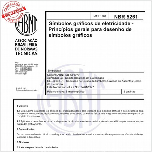 Símbolos gráficos de eletricidade - Princípios gerais para desenho de símbolos gráficos