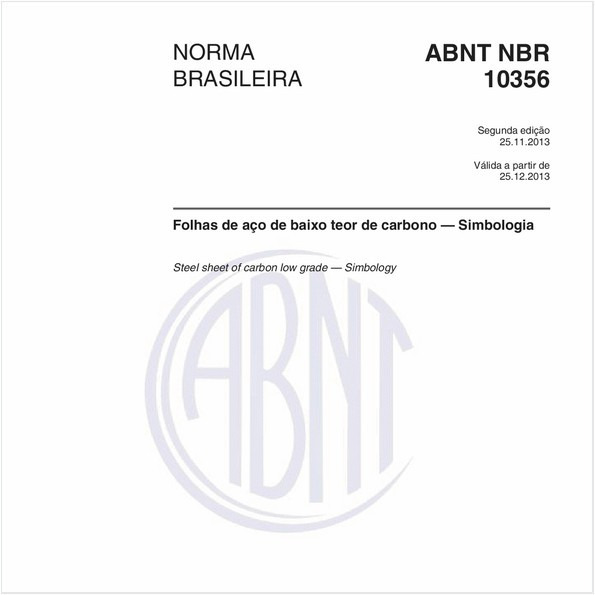 Folhas de aço de baixo teor de carbono — Simbologia