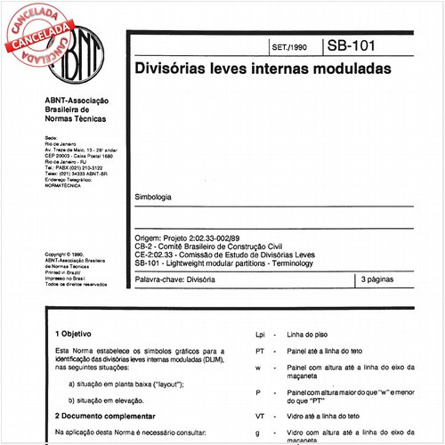 Divisórias leves internas moduladas