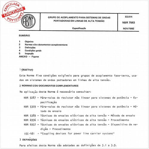 Grupo de acoplamento para sistemas de ondas portadoras em linhas de alta tensão