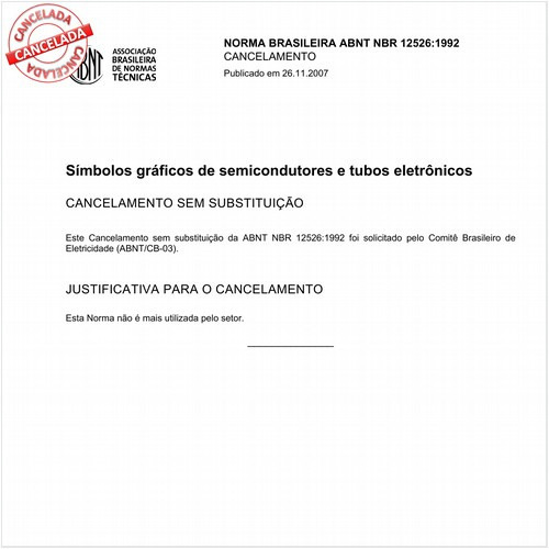 Símbolos gráficos de semicondutores e tubos eletrônicos