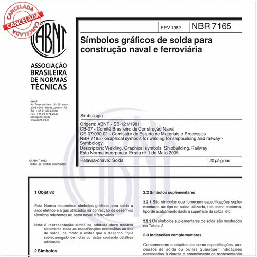Símbolos gráficos de solda para construção naval e ferroviário