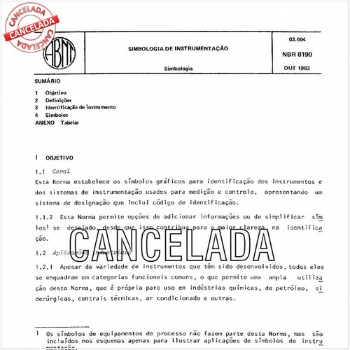 Simbologia de instrumentação