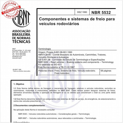 Componentes e sistemas de freio para veículos rodoviários