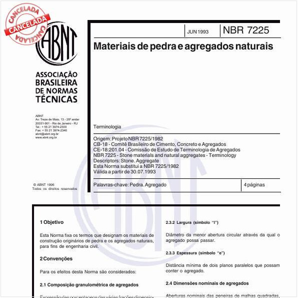 Materiais de pedra e agregados naturais