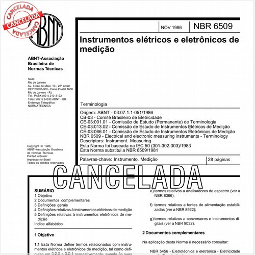 Instrumentos elétricos e eletrônicos de medição