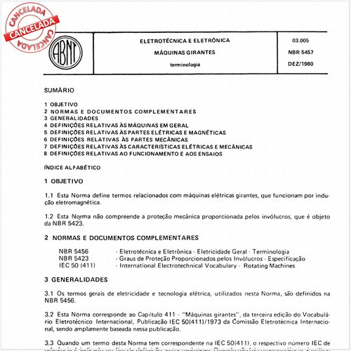 Eletrotécnica e eletrônica - Máquinas girantes