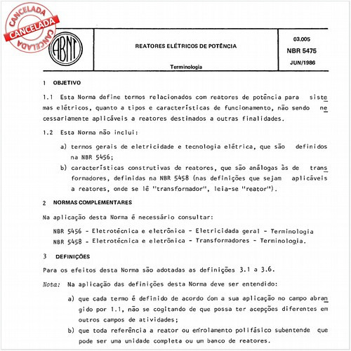 Reatores elétricos de potência
