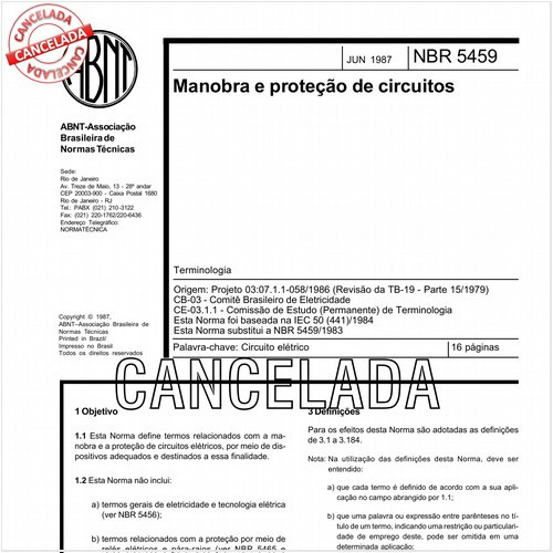 Manobra e proteção de circuitos