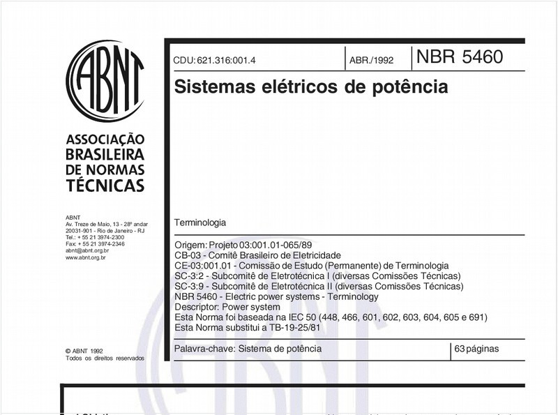 Sistemas elétricos de potência