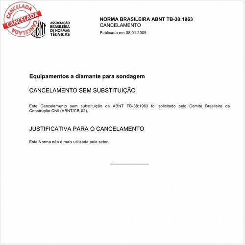 Equipamento a diamante para sondagem