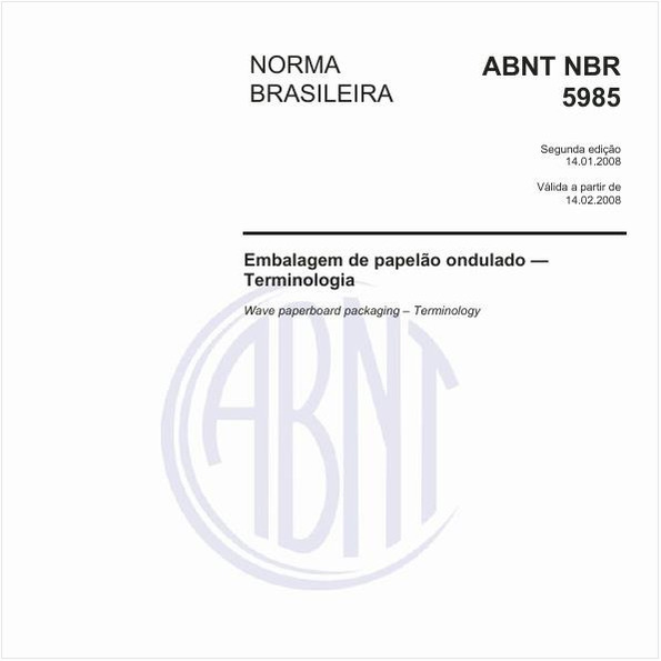 Embalagem de papelão ondulado - Terminologia