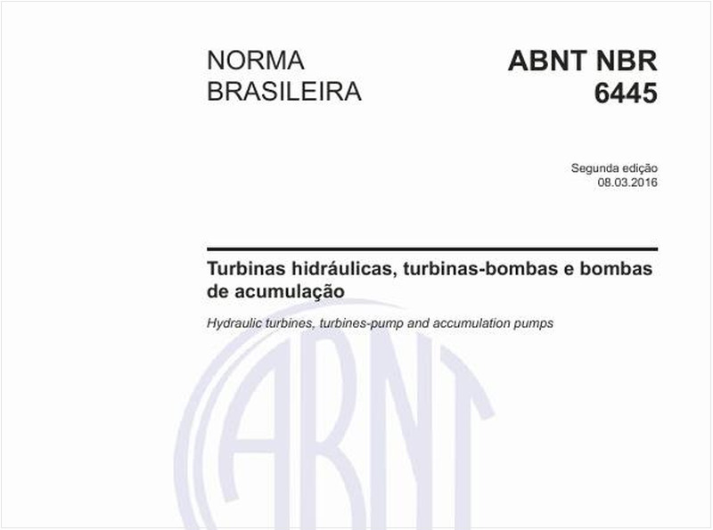 Turbinas hidráulicas, turbinas-bombas e bombas de acumulação