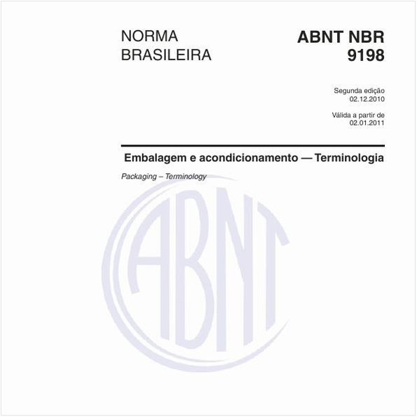 Embalagem e acondicionamento — Terminologia