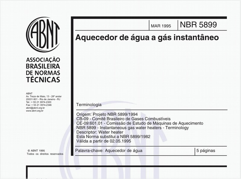 Aquecedor de água a gás instantâneo