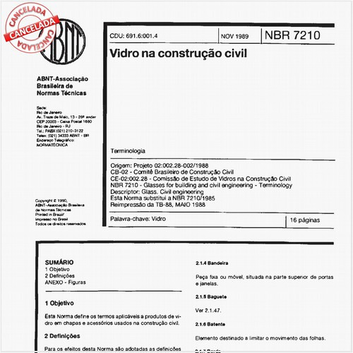 Vidro na construção civil