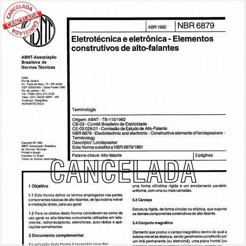 Eletrotécnica e eletrônica - Elementos construtivos de alto-falantes