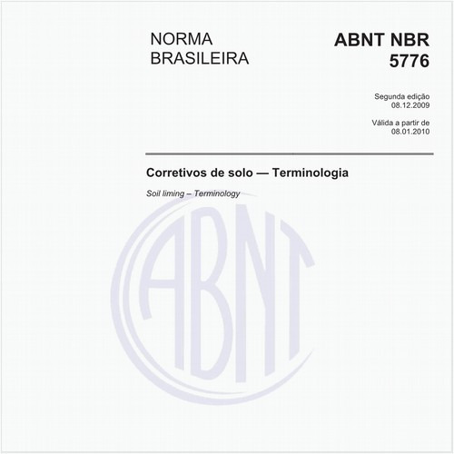 Corretivos de solo — Terminologia