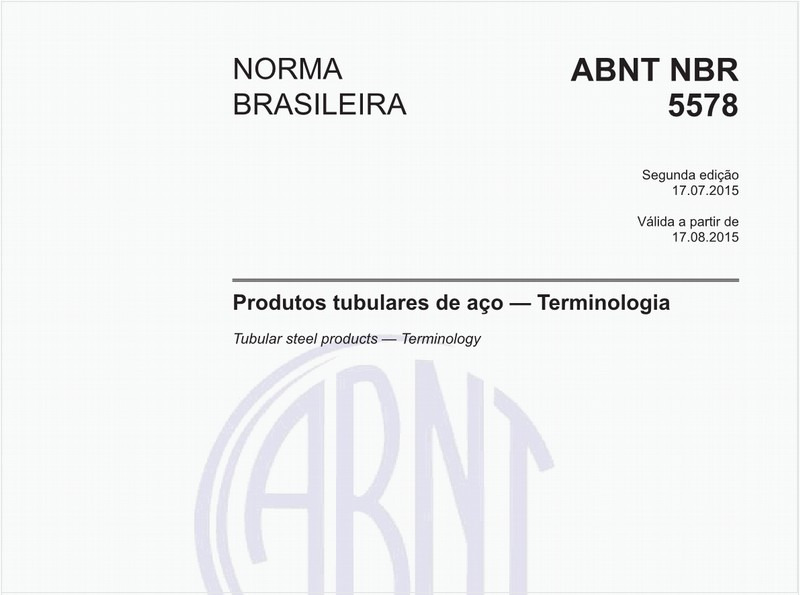 Produtos tubulares de aço - Terminologia