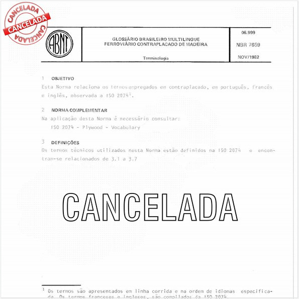 Glossário brasileiro multilingüe ferroviário - Contraplacado de madeira
