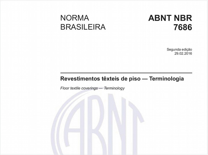 Revestimentos têxteis de piso — Terminologia