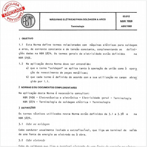Máquina elétrica para soldagem a arco