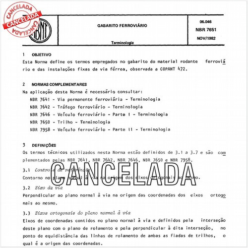 Gabarito ferroviário