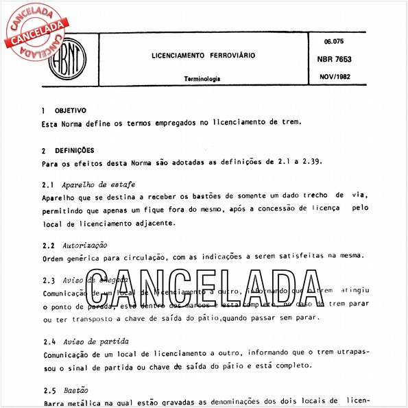 Licenciamento ferroviário